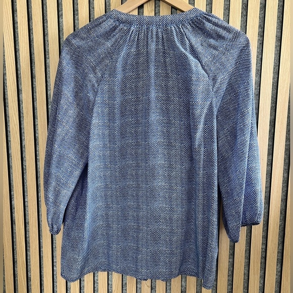 Joie - Addie B Silk Blouse Women's Blue top- M - Picture 4 of 4